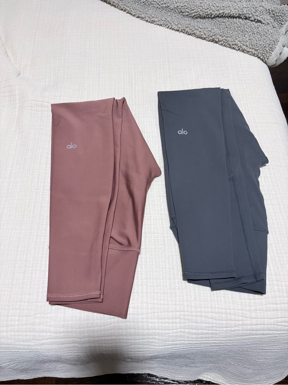 Alo Leggings - Dusty Rose and Slate